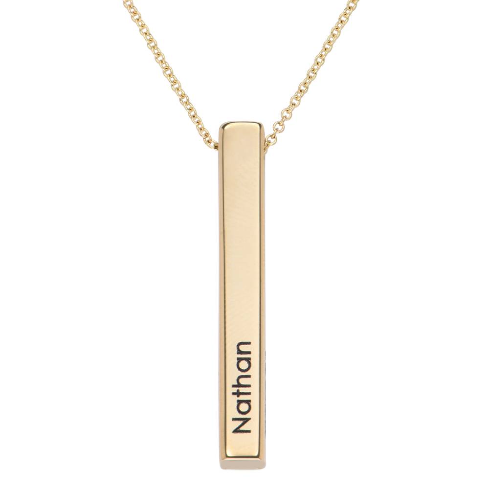 Personalised 3D Bar Necklace