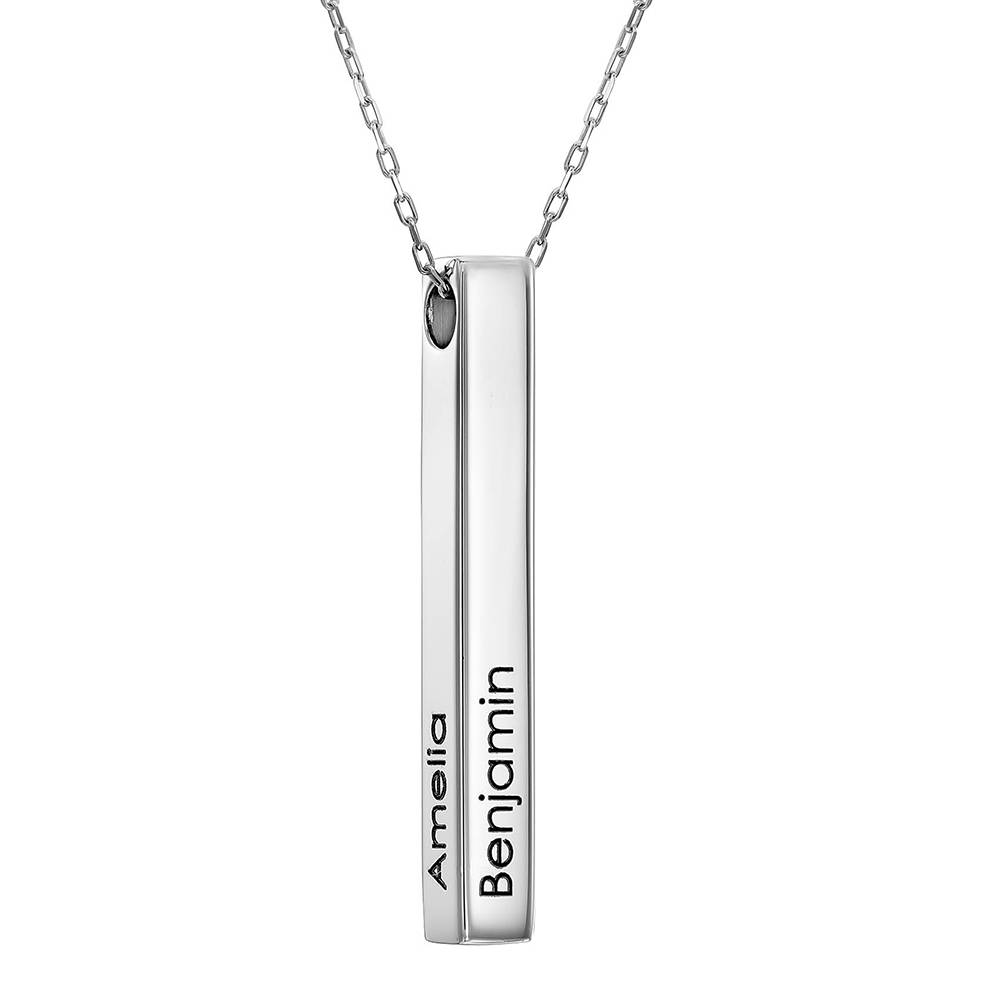 Personalised 3D Bar Necklace